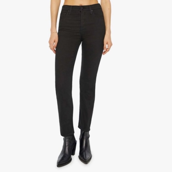 MOTHER The Tomcat Black Ankle Jeans Size 28 - Picture 3 of 16